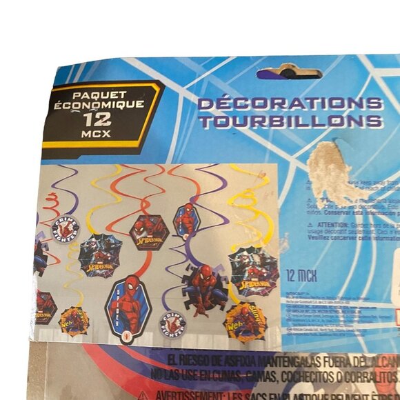 Marvel Spider-Man Spider Man Birthday Party Swirl Decoration Plates Napkins Lot - Picture 3 of 7